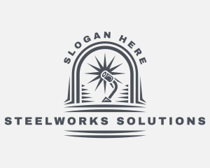 Steelwork Metal Fabrication  logo design