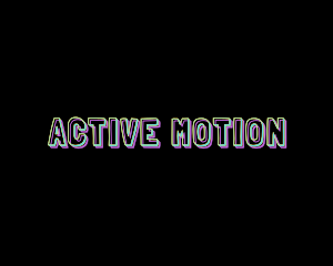 Static Motion Glitch logo design