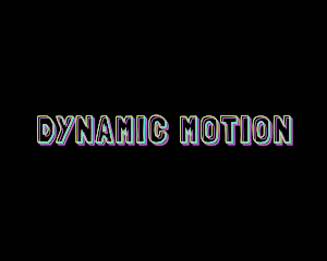 Static Motion Glitch logo design