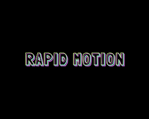 Static Motion Glitch logo design