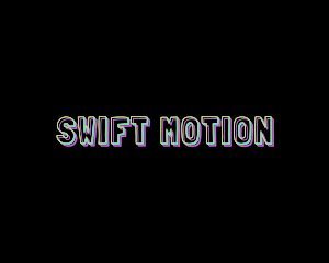 Static Motion Glitch logo design