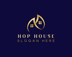  House Roofing Residence logo design