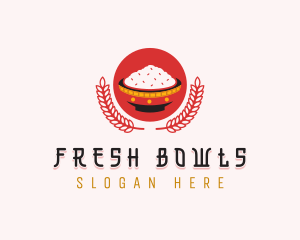 Wheat Rice Bowl logo design