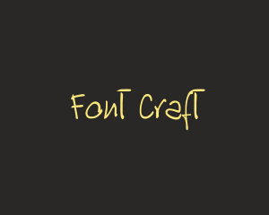 Hand Drawn Font logo design