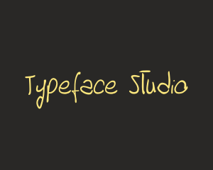 Hand Drawn Font logo