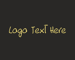 Hand Drawn Font Logo
