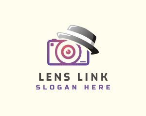 Camera Hat Photography logo design