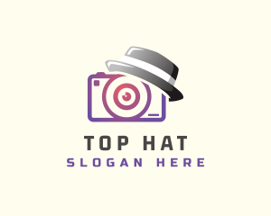 Camera Hat Photography logo design