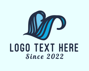 Surfing Beach Wave logo