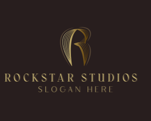 Stylish Luxury Studio Letter R logo design