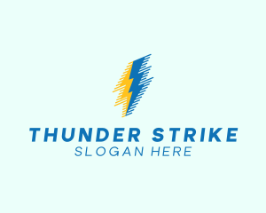 Lightning Storm Weather logo design