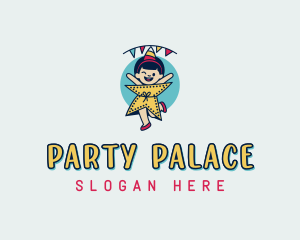 Girl Kids Party logo design