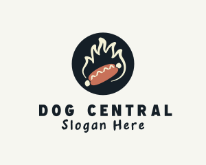 Flaming Hot Dog logo