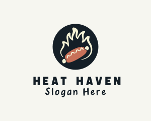 Flaming Hot Dog logo