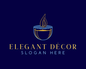 Candle Souvenir Decor logo design