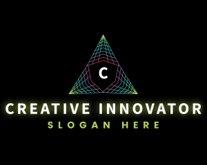 Abstract Triangle Innovation logo design