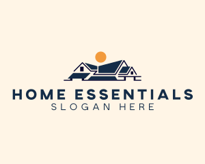 Sun Home Roof  logo design