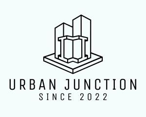 Urban City Skyscraper logo design