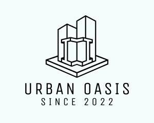 Urban City Skyscraper logo design