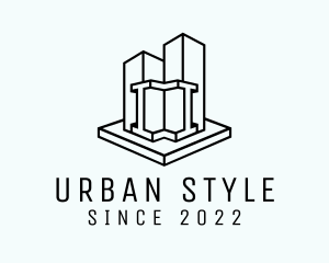 Urban City Skyscraper logo design