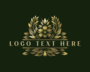 Stylish Floral Ornament logo