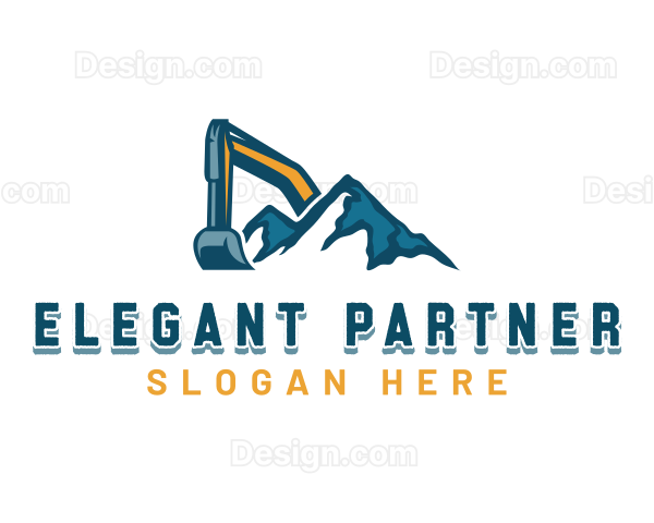 Digging Excavation Machine Logo