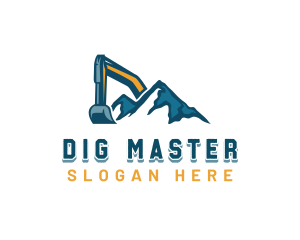 Digging Excavation Machine logo design