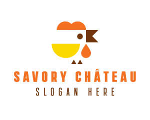 Poultry Rooster Restaurant logo design