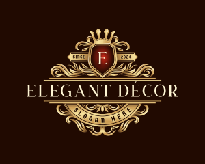 Crown Elegant Crest logo design