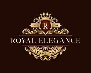 Crown Elegant Crest logo design