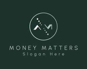 Simple Letter AM Monogram logo