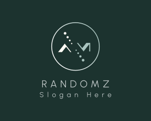 Simple Letter AM Monogram logo