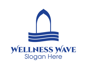 Blue Wave Spa logo design