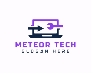 Laptop Tech Gadget logo design