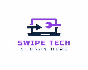 Laptop Tech Gadget logo design