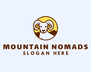 Mountain Goat Ram logo design