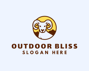 Mountain Goat Ram logo design