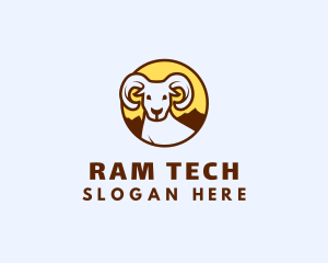 Mountain Goat Ram logo design