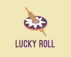 Donut Rolling Pin  logo design