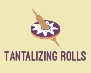 Donut Rolling Pin  logo design