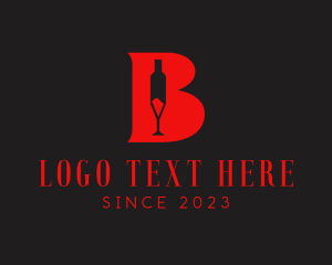 Red Bar Letter B logo