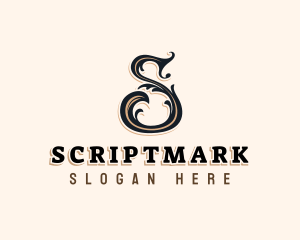 Vintage Retro Antique Letter S logo design