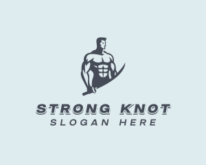 Strong Sword Warrior logo design