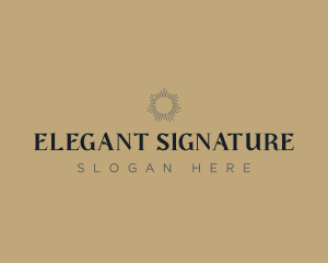 Elegant Sun Brand logo design