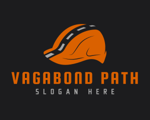 Hard Hat Road Construction  logo design