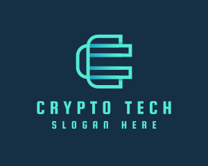 Digital Cryptocurrency App  logo design