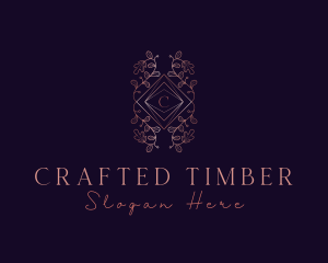 Elegant Leaves Ornament logo design