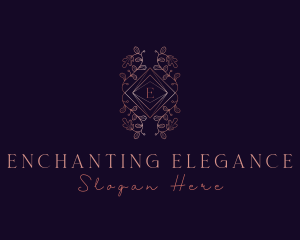 Elegant Leaves Ornament logo design