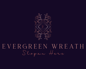 Elegant Leaves Ornament logo design