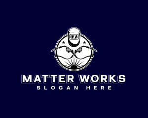 Metalwork Welder Worker logo design